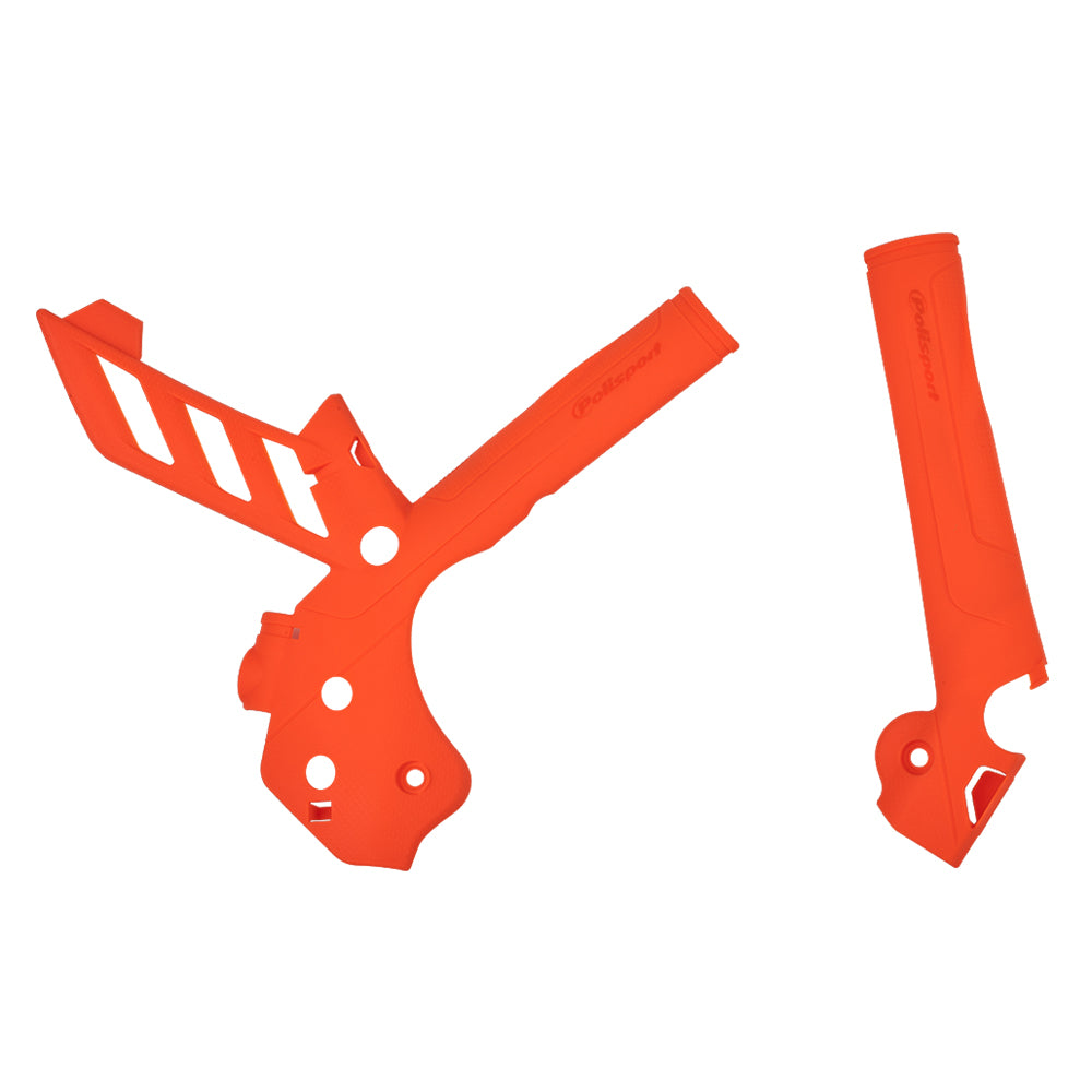 Polisport Orange Frame Guards Protectors For KTM SX-F 450 2011-2015